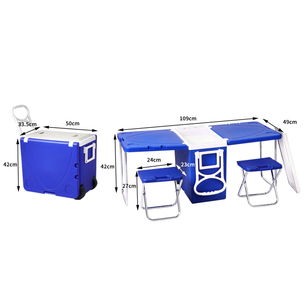 Cooler Box Camping Table Chair.