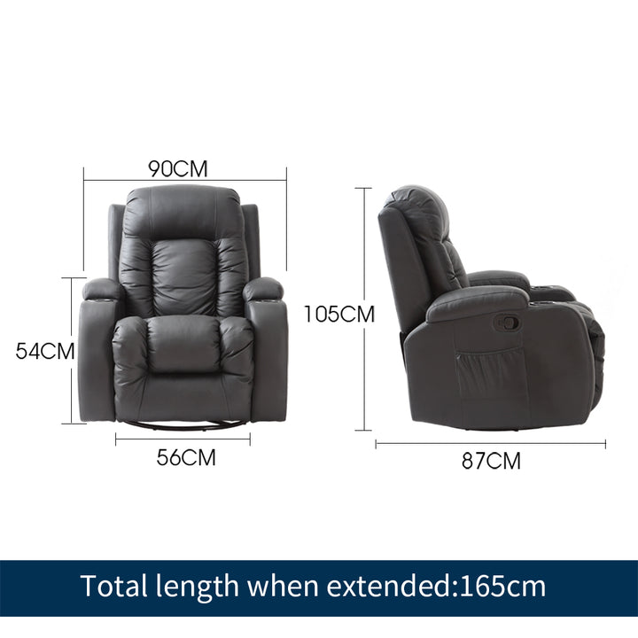Massage Sofa Chair Recliner 360.