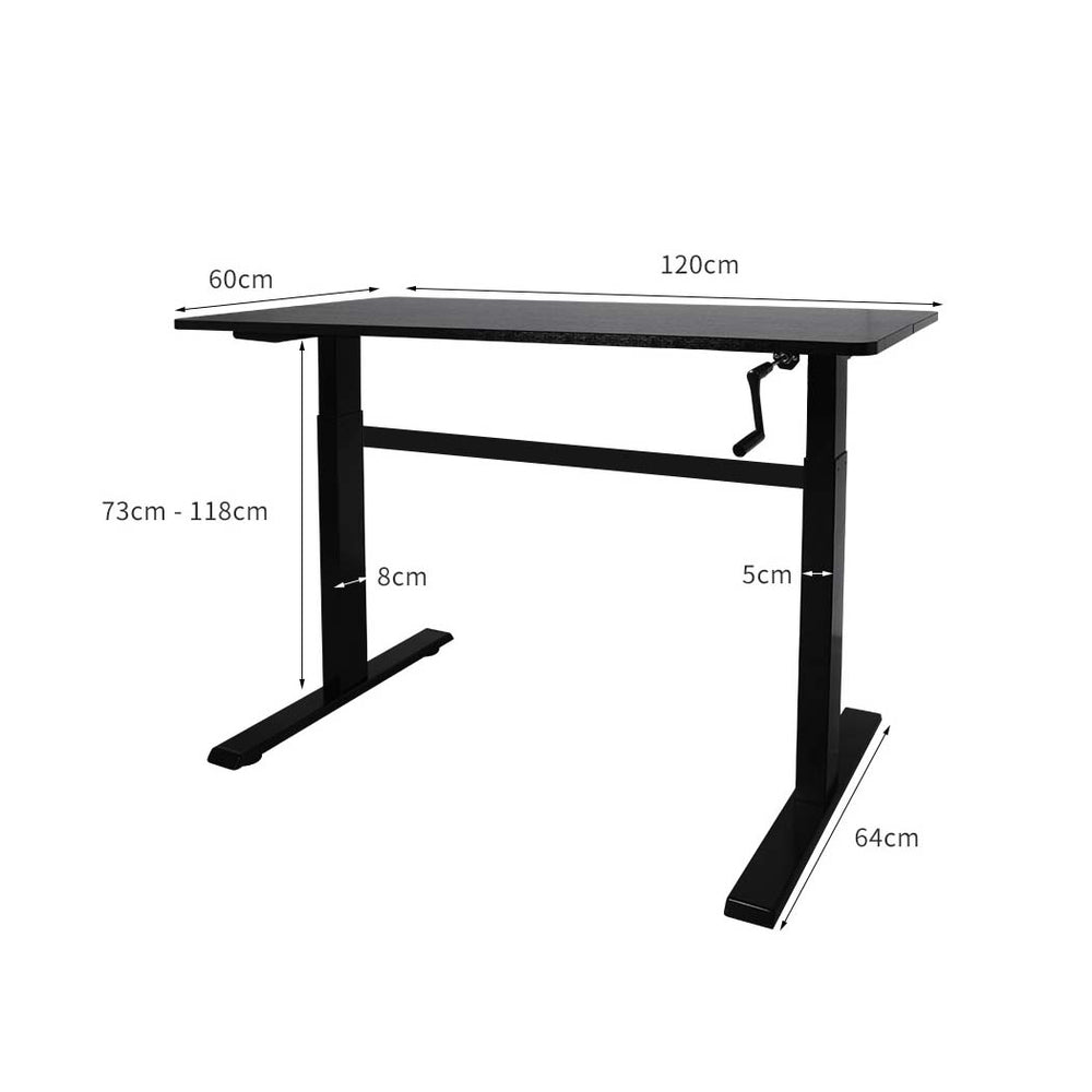 Standing Desk Riser Manual Height Adjustable Black.