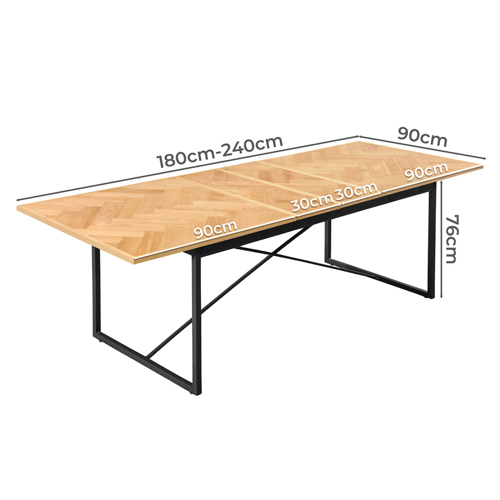 Dining Table 1.8-2.4M Extendable.
