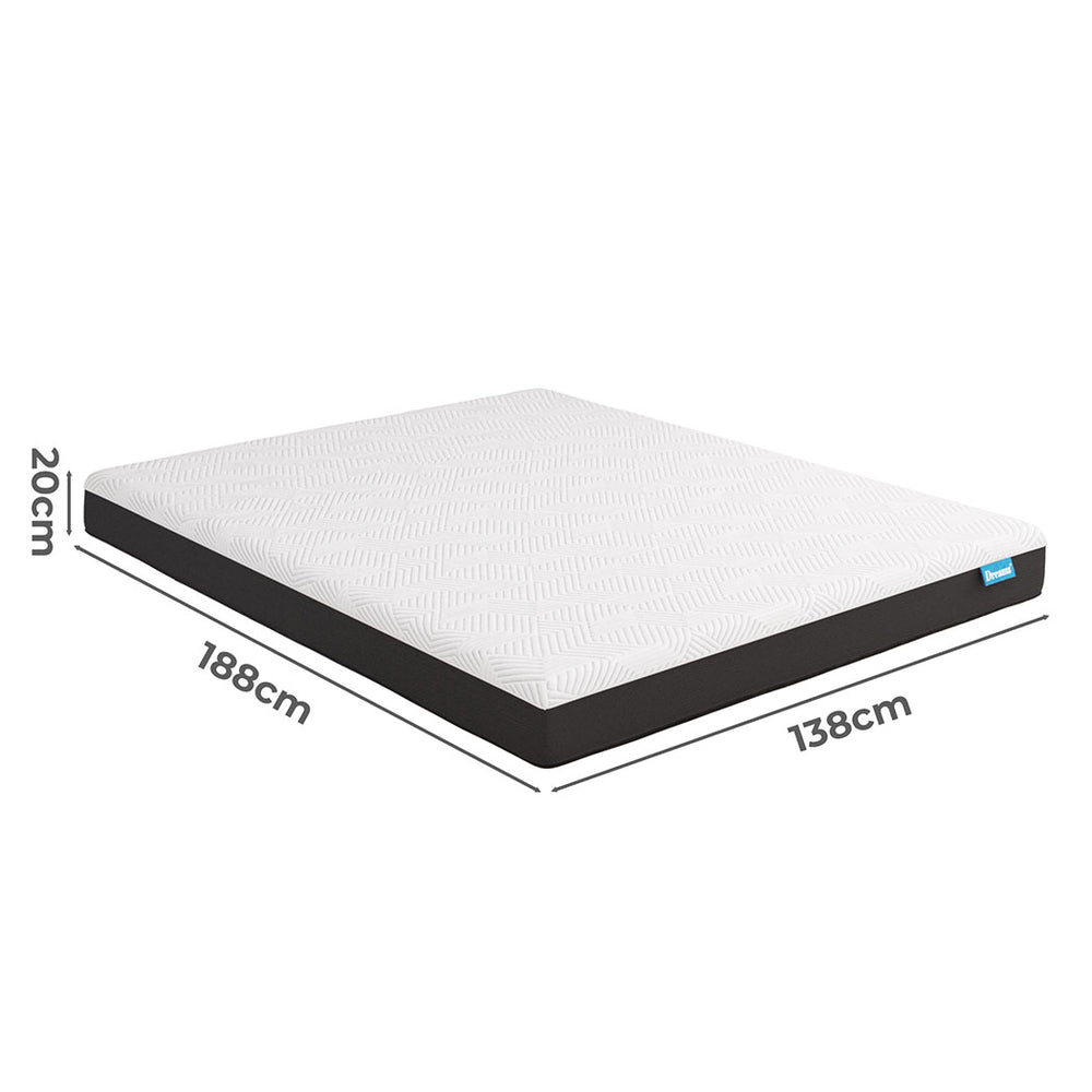 Dreamz Mattress Gel Memory Breathable Double.