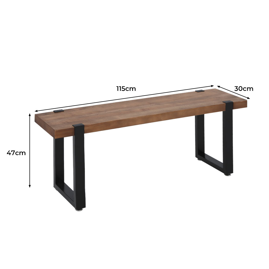 Levede 2x Dining Bench Chairs Wooden.