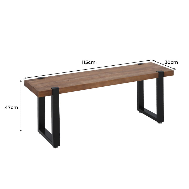 Levede 2x Dining Bench Chairs Wooden.