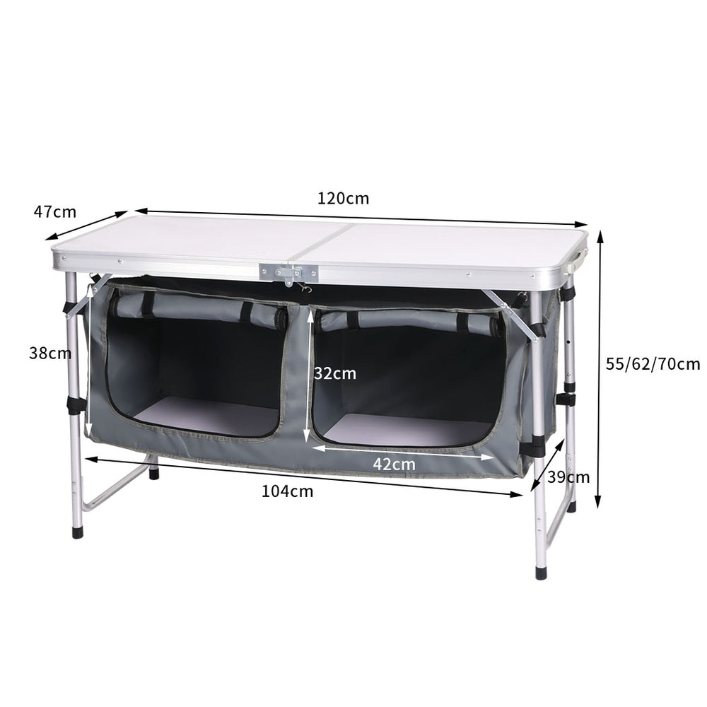 Folding Camping Table Aluminium.