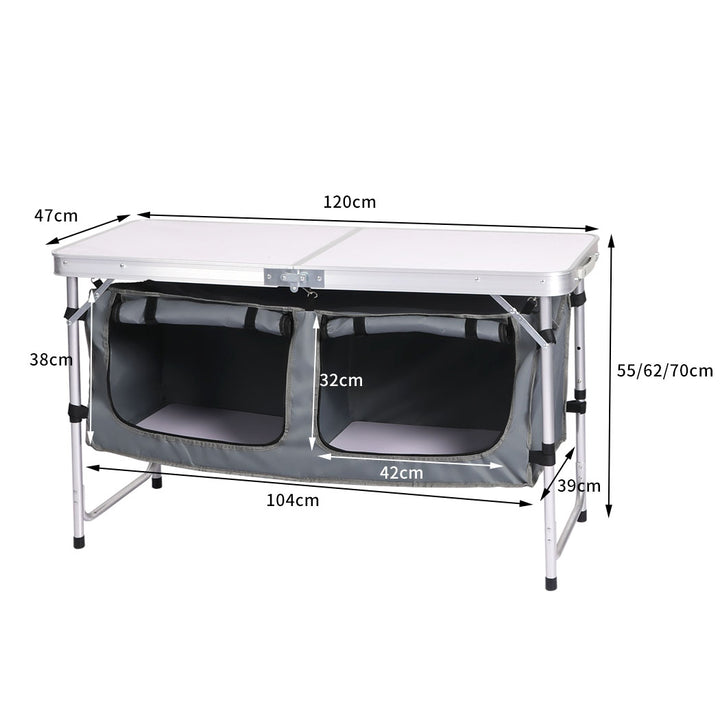 Folding Camping Table Aluminium.