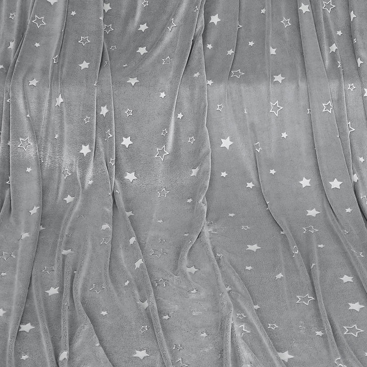 DreamZ 3x3M Large Oversized Blanket Grey Star.