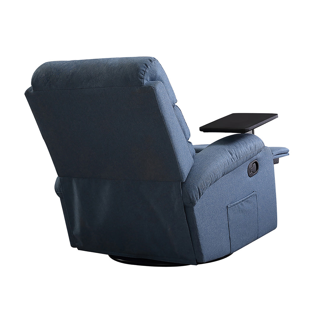 Levede Massage Chair Recliner Chairs Blue.