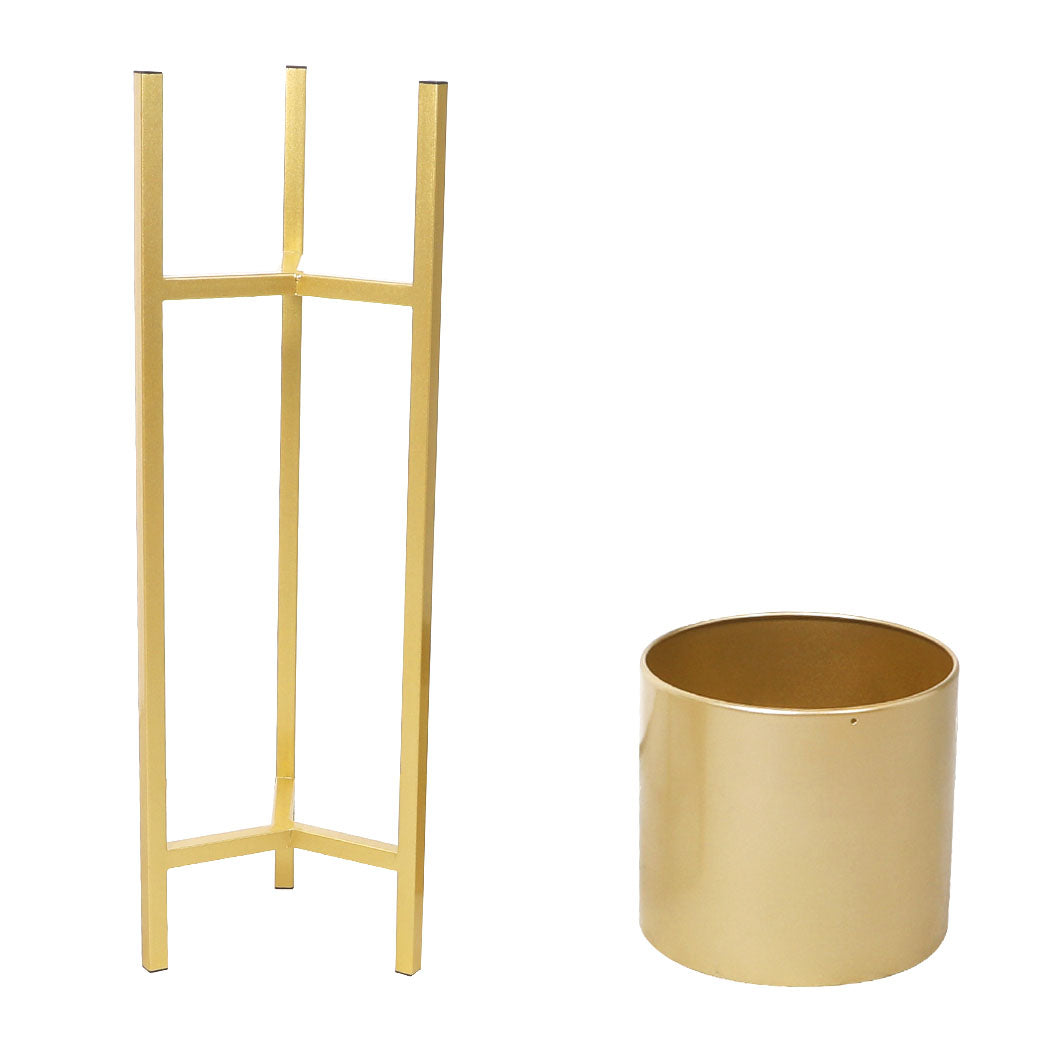 Levede Plant Stand Garden Planter Metal Gold Large.