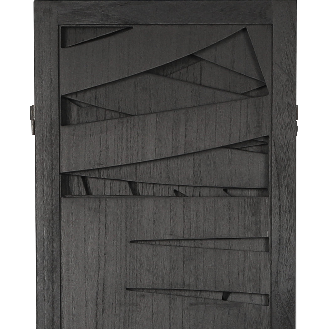 Levede 4 Panel Partition Room Divider Black.