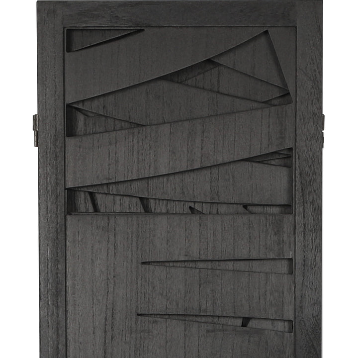 Levede 4 Panel Partition Room Divider Black.