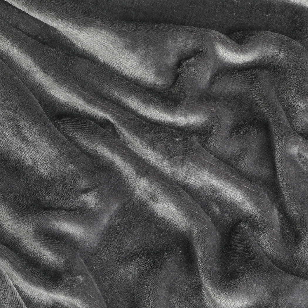 Electric Throw Blanket Heated Grey.