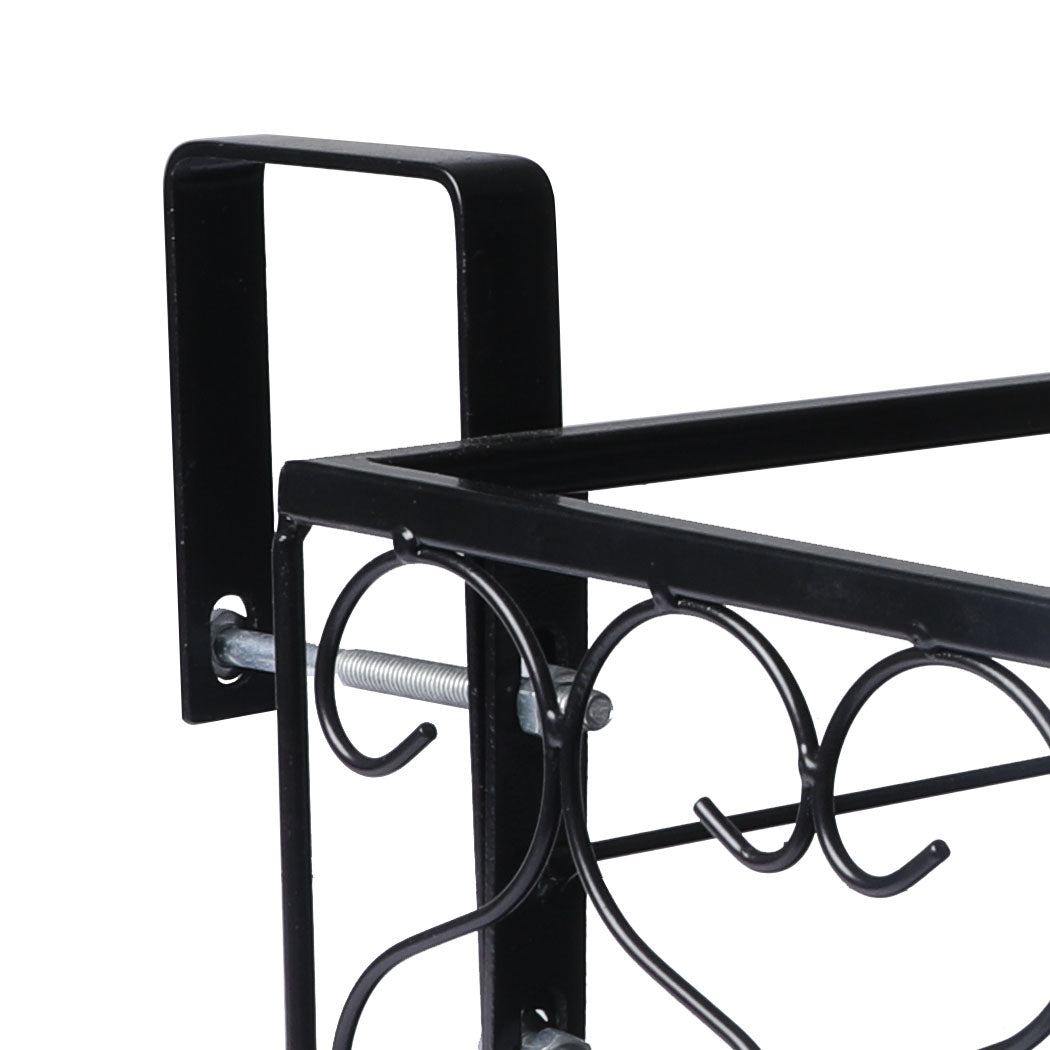 Levede Plant Stand Outdoor Indoor Home Black Rectangle.