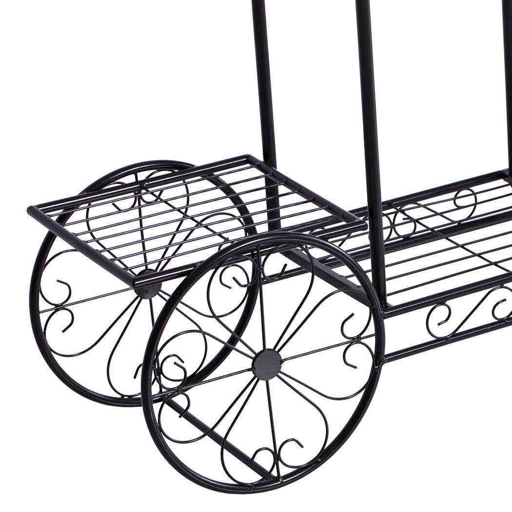2x Levede Plant Stand Outdoor Indoor Gold.