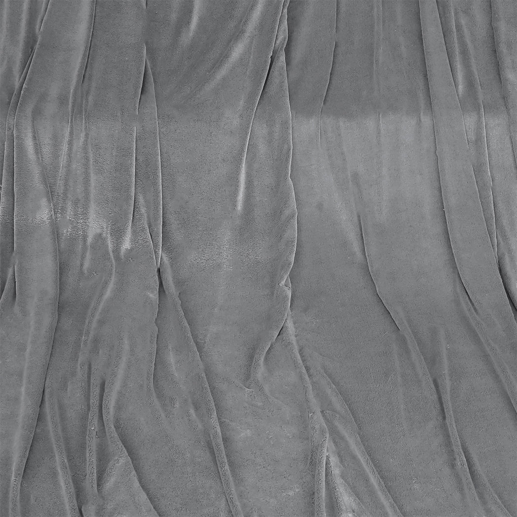 DreamZ 3x3M Large Oversized Blanket Grey Plain.