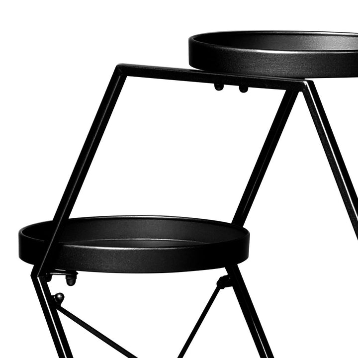 Levede Plant Stand Garden Outdoor Indoor Black.