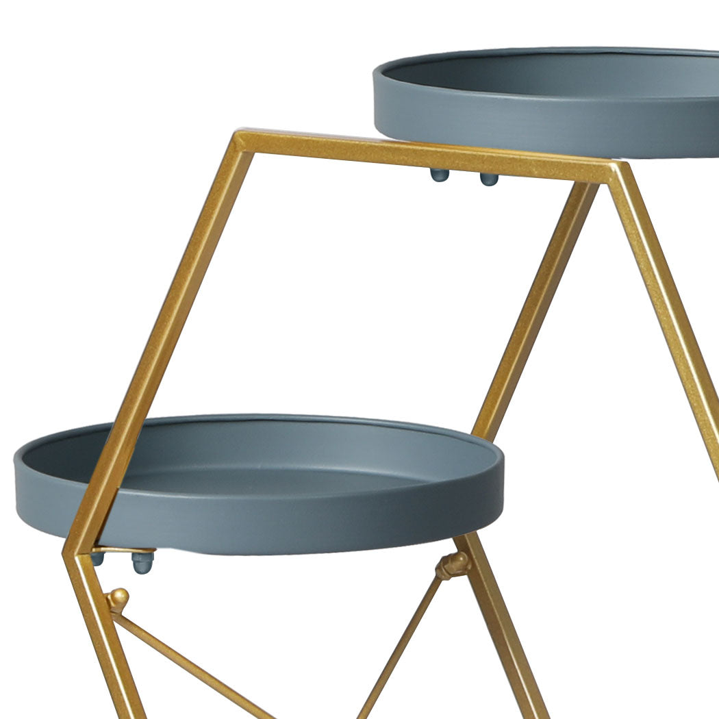 Levede Plant Stand Garden Outdoor Indoor Grey.