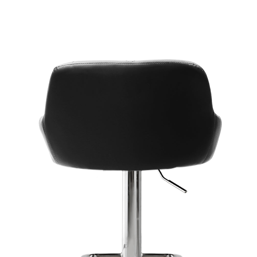 Levede 2x Bar Stools Kitchen Barstools Black.