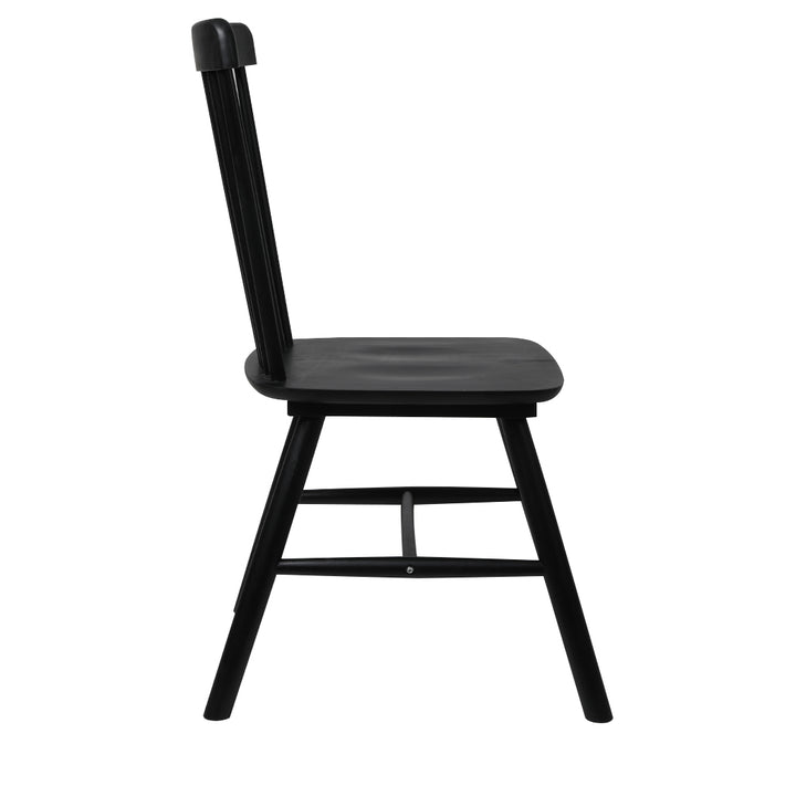 2x Dining Chairs Kitchen Winsor Black.