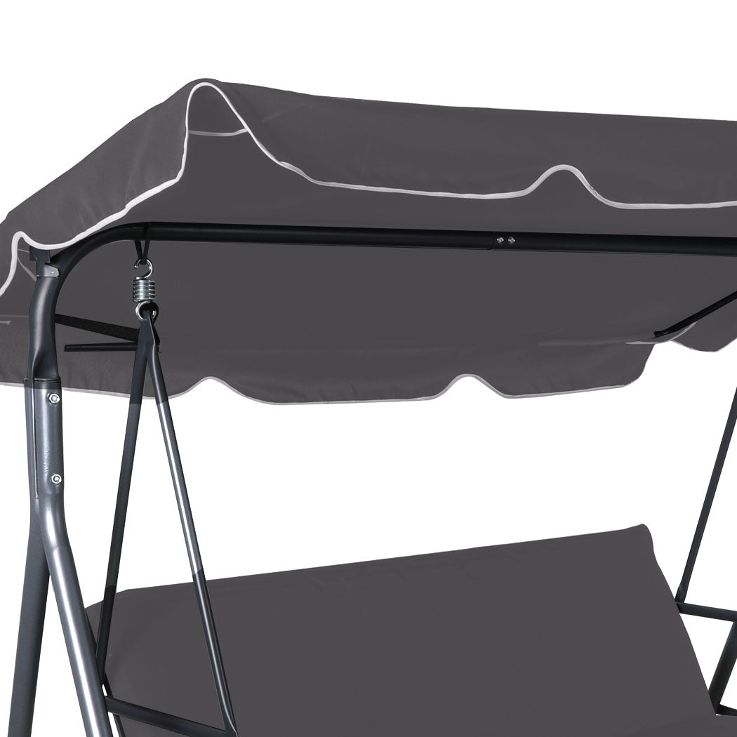 Levede Swing Chair Hammock Outdoor Furniture Grey.