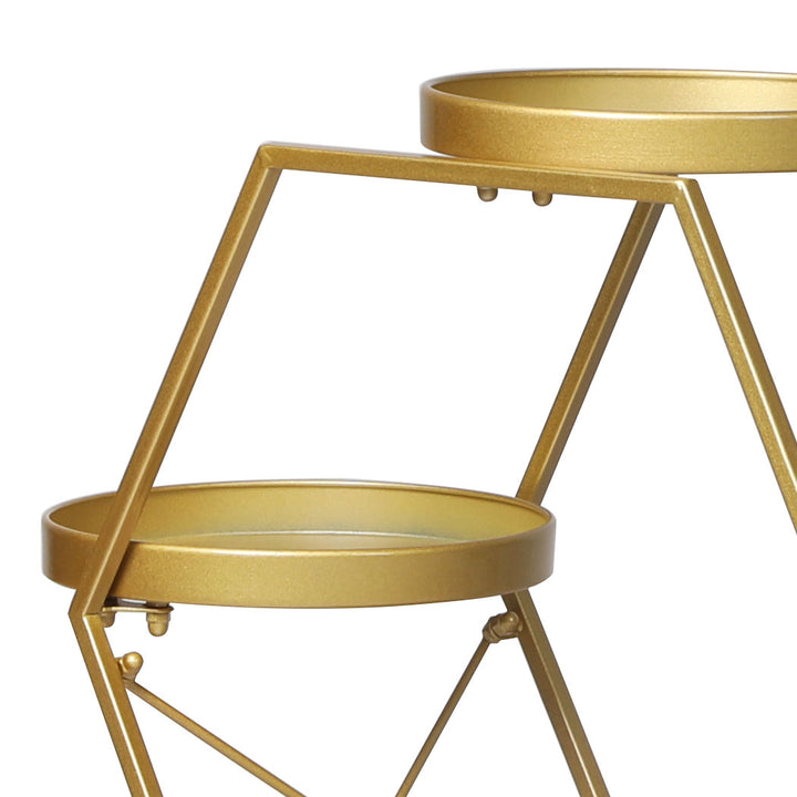Levede Plant Stand Garden Outdoor Indoor Gold.