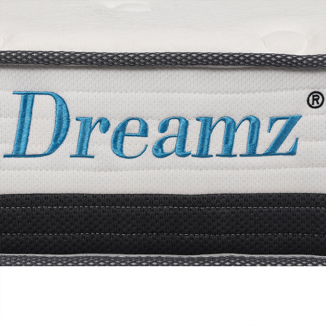 Pocket Spring Mattress HD Foam Medium Firm Bedding Bed Top Double 21CM.
