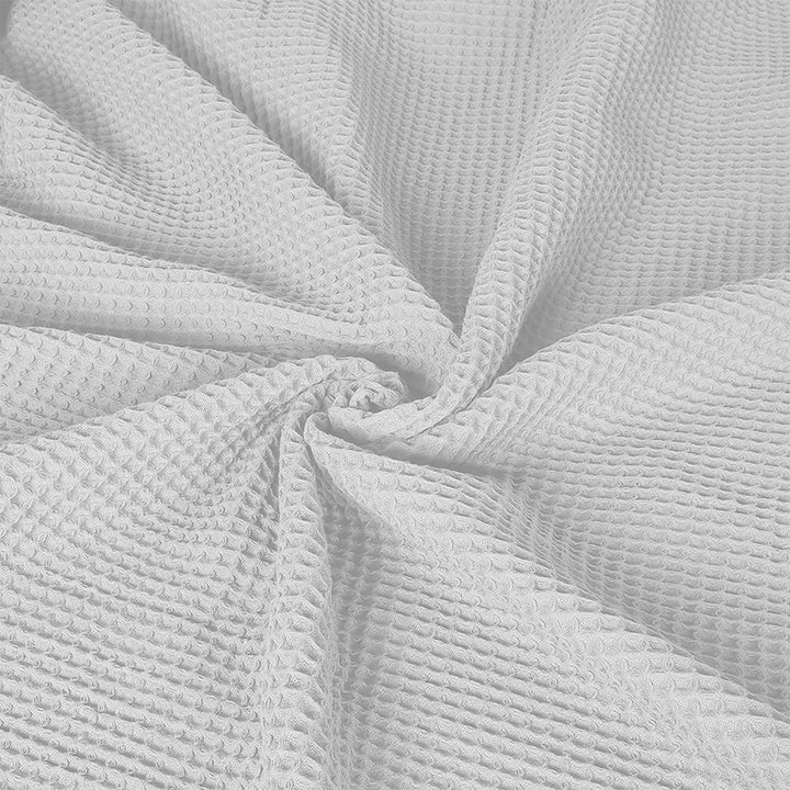 DreamZ Throw Blanket Cotton Waffle Blankets White Double.