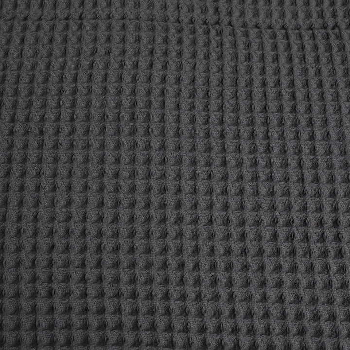 DreamZ Throw Blanket Cotton Waffle Blankets Grey Double.