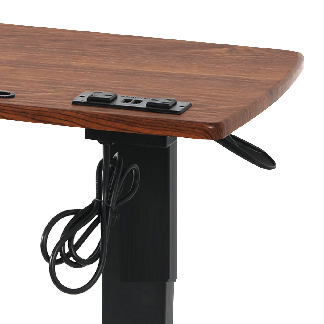 Mobile Standing Desk Foldable Brown Fold.