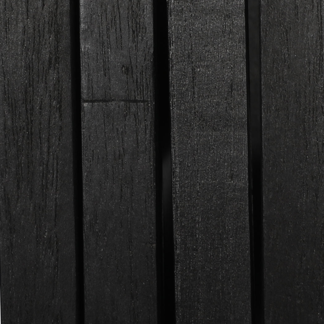 Levede 4 Panel Partition Room Divider Black.