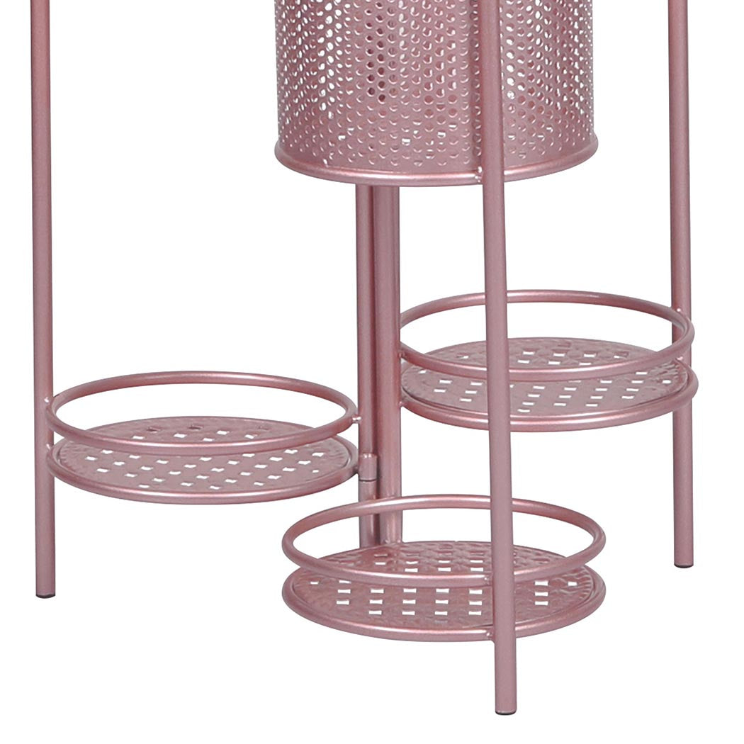 Levede 6 Tier Plant Stand Swivel Outdoor Rose Gold.