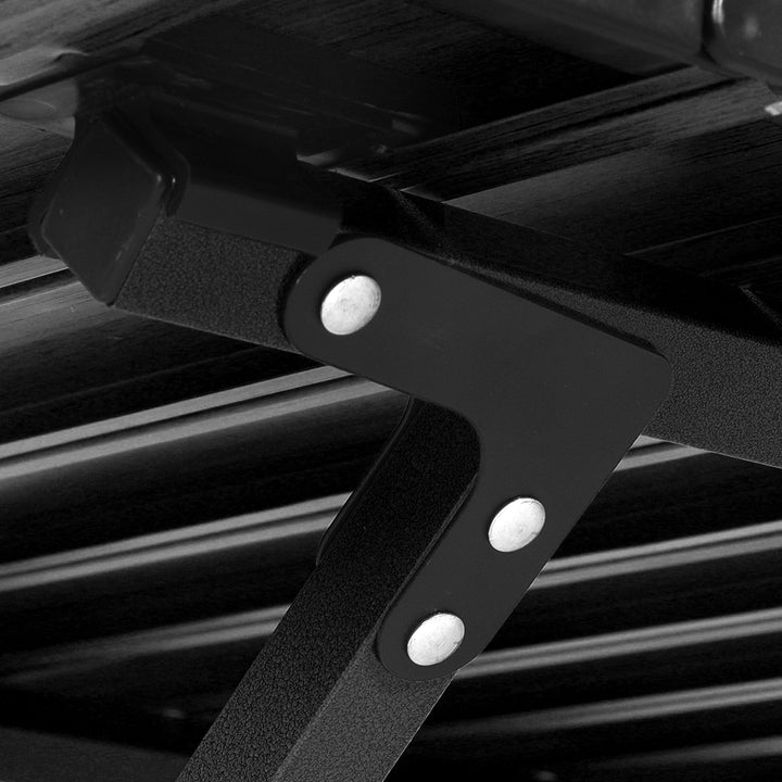 Folding Camping Table Chair Set Black.