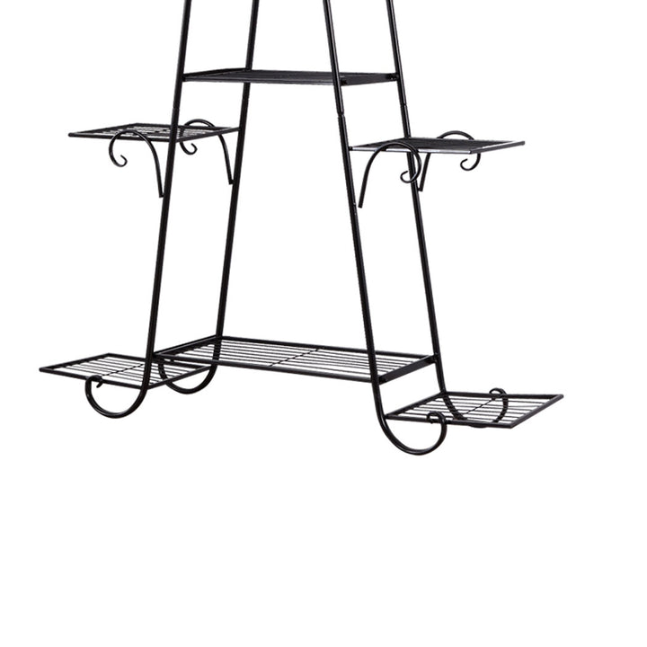 Levede Outdoor Indoor Metal Plant Stand Black.