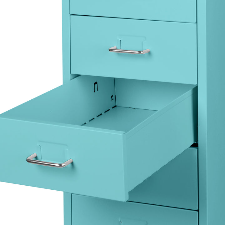 Levede 6 Drawer Office Cabinet Drawers Turquoise.