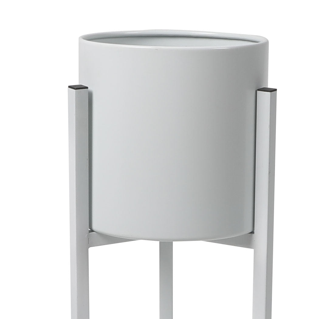 Levede Plant Stand Garden Planter Metal White Large.