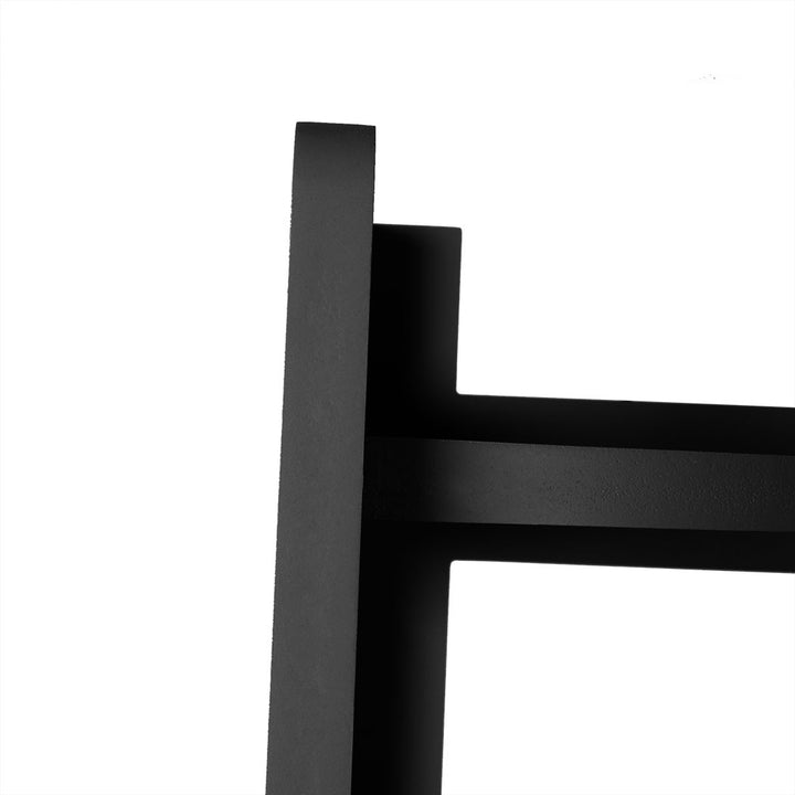 Levede 5 Tier Corner Shelf Wooden Storage Black.