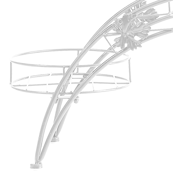 Levede Plant Stand Outdoor Indoor Metal White.
