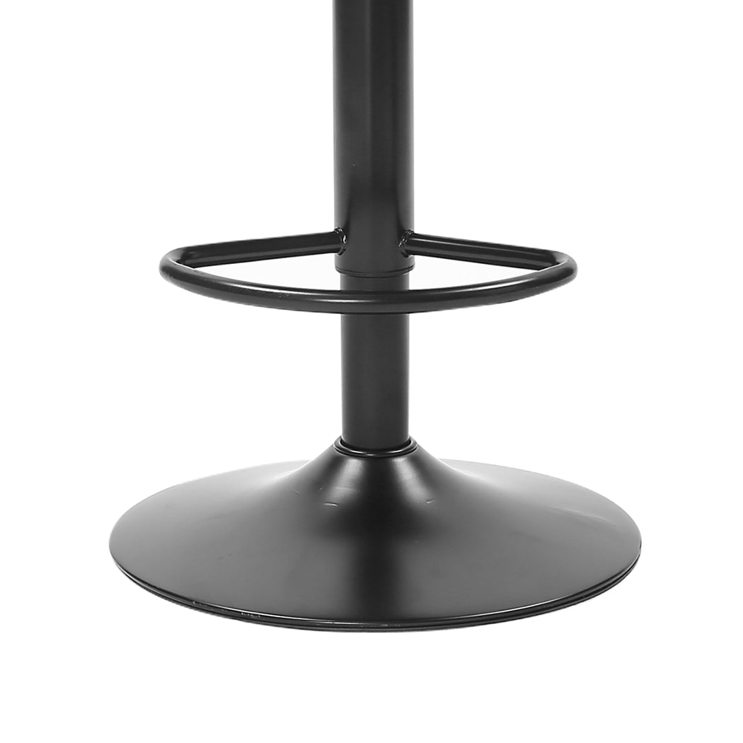 2x Bar Stools Stool Kitchen Chairs Swivel Grey.