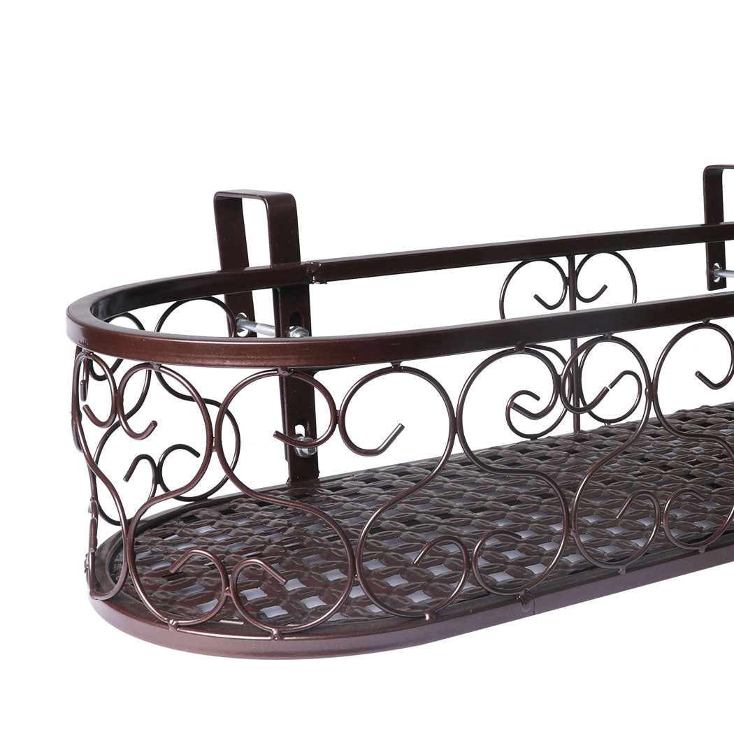 Levede Plant Stand Outdoor Indoor Home Bronze Oval.
