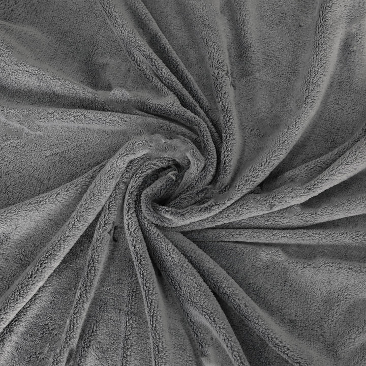 DreamZ 3x3M Large Oversized Blanket Grey Plain.