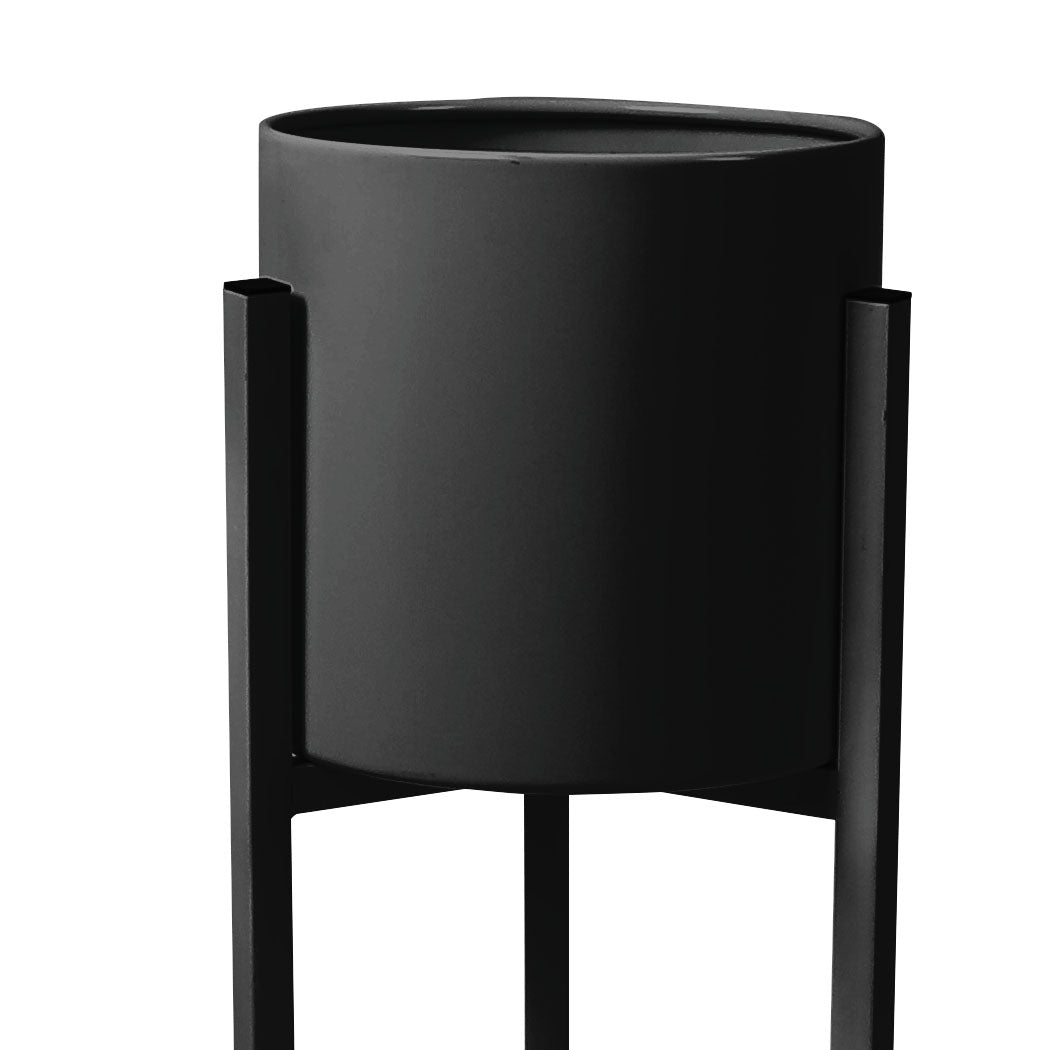 Levede Plant Stand Garden Planter Metal Black Large.