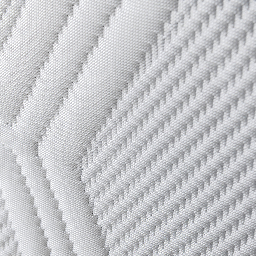 King Single Cooling Mattress Pocket Spring Euro Top Bed Foam 5 Zone 25cm.