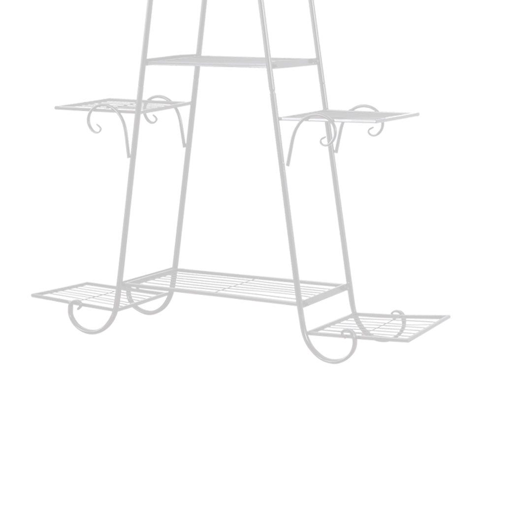 Levede Plant Stand Outdoor Indoor Metal White.