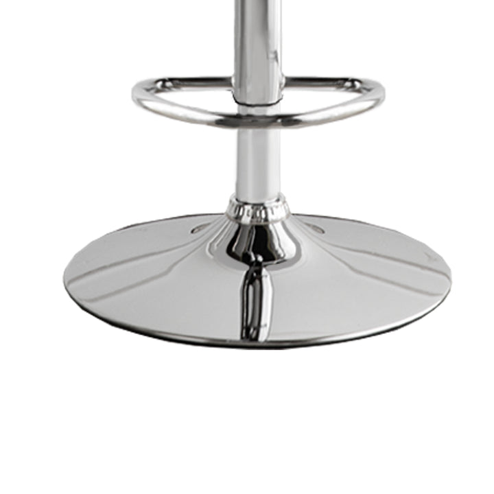 Levede 1x Kitchen Bar Stools Gas Lift Grey Silver.