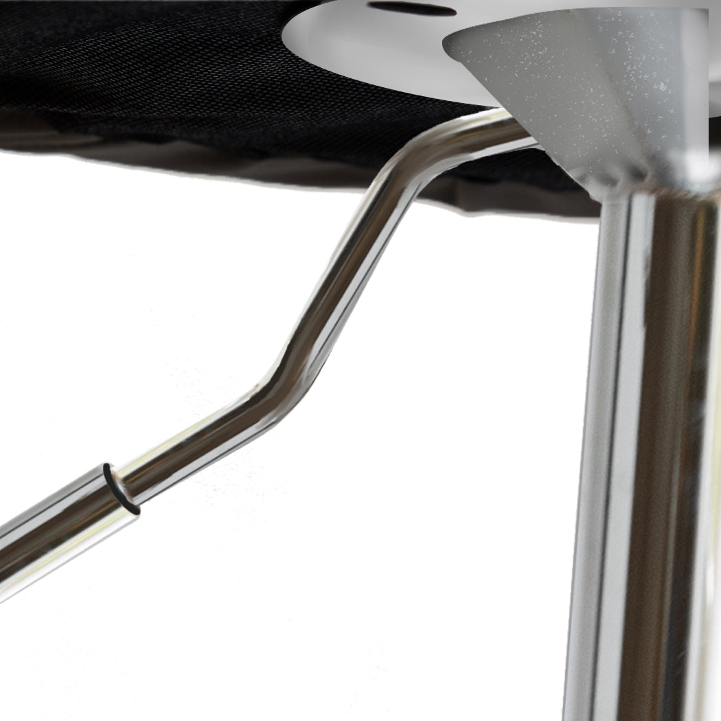 Levede 1x Kitchen Bar Stools Gas Lift Grey Silver.