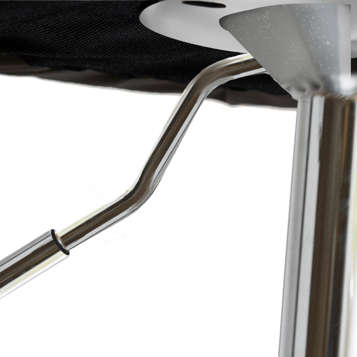 Levede 1x Kitchen Bar Stools Gas Lift Grey Silver.