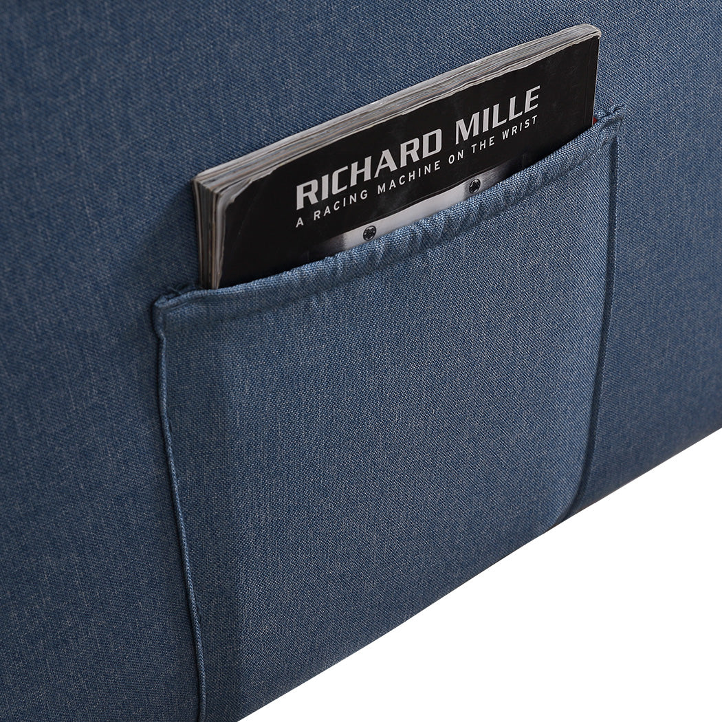 Levede Massage Chair Recliner Chairs Blue.