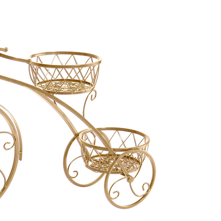 Levede Plant Stand Outdoor Indoor Metal Gold.