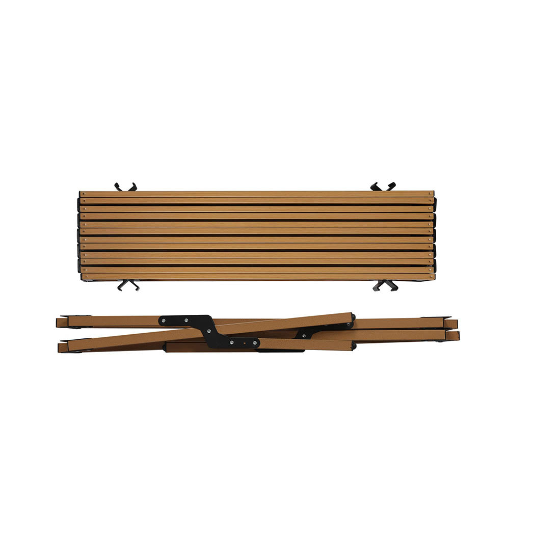 Folding Camping Table Portable Oak.