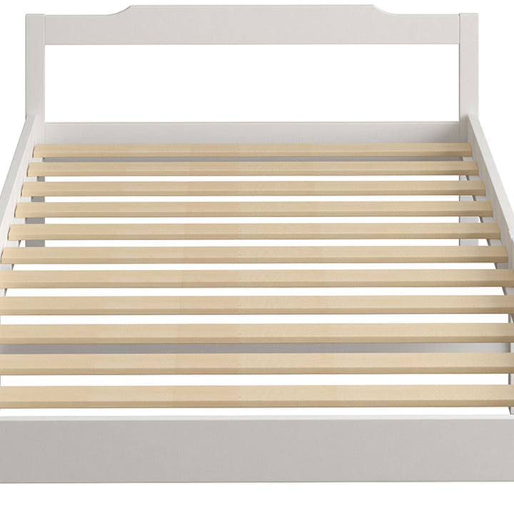 King Single Wooden Bed Frame – White.