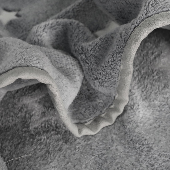 DreamZ 3x3M Large Oversized Blanket Grey Star.